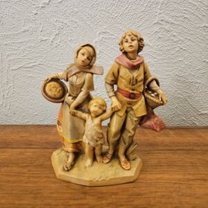Vtg 1990 Fontanini Collector Club Depose Italy The Pilgrimage Nativity Village